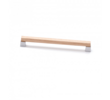 Greep SYMBIOSIS beuken blank gelakt 144x12x29mm