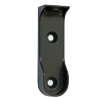 Roedehouder zwart montage onder plank, voor roede 30x15mm