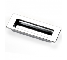 Komgreep glans chroom 113x42mm, inlaat 110x35x11mm