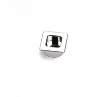 Komgreep boring 26mm glans chroom rand 29x29mm diepte 11mm