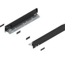 Legrabox ladezijde N 450mm, carbon zwart, hoogte 66,5mm