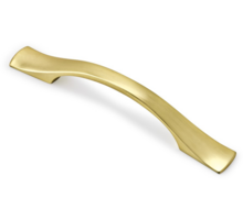 Greep METAL 715 geborsteld goud 152x20mm, hartmaat 96mm