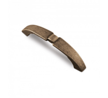 Greep METAL 724 oud tin 149x20mm, hartmaat 128mm