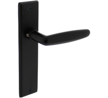 Deurkruk Sophie met schild 181x41x7mm blind mat zwart