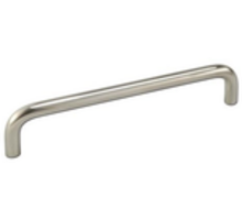 Greep 8x128mm recht RVS geborsteld, totale lengte 136mm