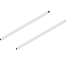 Reling L+R voor Merivobox, 600mm zijdewit