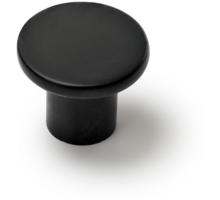 Knop DISC mat zwart 33mm