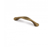 Greep RUSTIC 737 antiek messing 178x22mm, hartmaat 128mm
