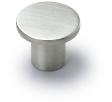 Knop DISC geborsteld nikkel 28mm