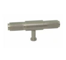 Greep 18x94mm alu geribbeld antraciet hoogte 39mm