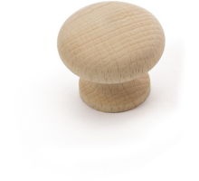 Knop WOOD 906 beuken ongelakt 30mm met M4 busje