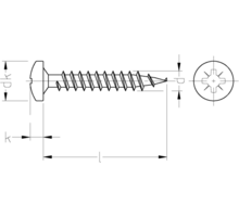 Spaanplaatschroef 3.0x12 VE=1000