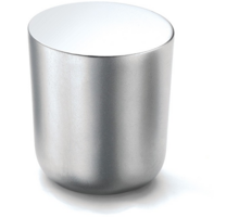 Knop MINI 816 mat chroom 25mm, hoogte 28mm