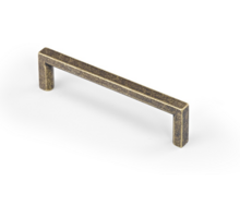 Greep BASIC antiek messing 264x8x28mm, hartmaat 256mm