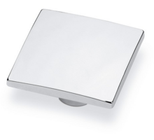 Knop WAVE mat chroom 50x50mm