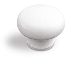 Knop kunststof wit diameter 37mm