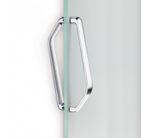 Glasgreep GRIP DUO glans chroom ,1 paar, hartmaat 300mm