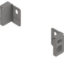Rugwandhouder Merivobox N- hoogte, L+R, indium grijs