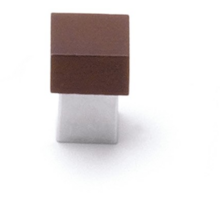 Knop SYMBIOSIS essenhout wenge gelakt met voet 21x21