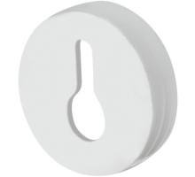 Ophanger met sleutelgat, wit diameter 20mm dikte 11mm