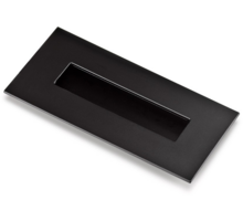 Komgreep mat zwart 155x73mm, inlaat 40x123x11mm