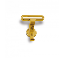 Hoed- en jashaak glans chroom 70x70mm