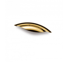 Greep antiek brons geborsteld 130x34mm, hartmaat 64mm