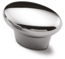 Knop METAL 885 glans chroom 35x24mm