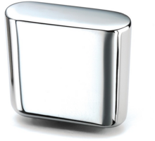Knop MINI 817 glans chroom 27x11mm, hoogte 24mm