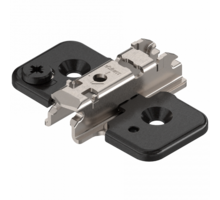 Kruismontageplaat excentrisch 3mm verdikt, Onyx