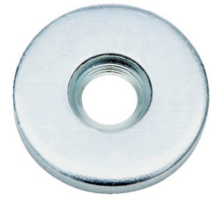 Contraplaat met schroefgat, diameter 14mm