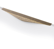 Greep LIPS antiek messing 320x45mm, hartmaat 224mm