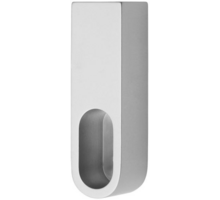 Eindsteun naturel aluminium, montage onder de plank