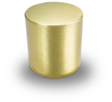 Knop MINI 816 mat goud 25mm, hoogte 28mm