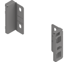 Rugwandhouder Merivobox M- hoogte, L+R, indium grijs