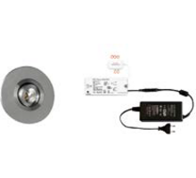 3x Monza rond Alu + 3x verlengsnoer + ZigBee Driver 30W