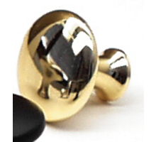 Knop diameter 31mm goudkleur, hoogte 25mm