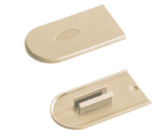 Cabineo afdekkappen, 100 stuks, ral 1015, ivoorkleur