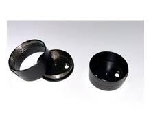 Pitons 25mm zwart, voor ronde roede 25mm