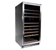 Vinata Wijnklimaatkast Premium, RVS glazen deur, 110 Flessen