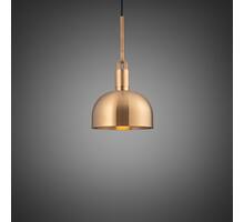Forked Pendant/Brass/Medium Brass Shade