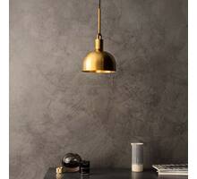 Forked Pendant/Brass/Medium Brass Shade