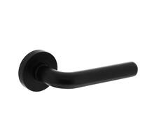 Deurkruk Agatha op rozet ø53x8mm zwart