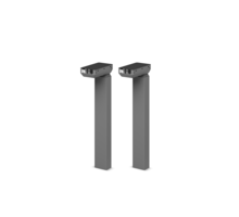 Milano set met 2x DL6 Experience. Kleur: Zilver RAL9006