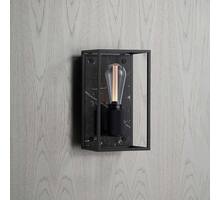 Caged Wall Light/Medium/Black Marble