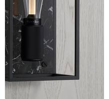 Caged Wall Light/Medium/Black Marble