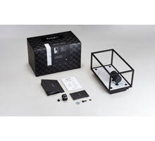 Caged Wall Light/Medium/Black Marble