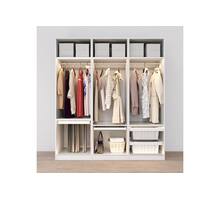 Garderobemand rotan 600 mm SOFT-CLOSE, Wit