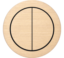Rond 2.0 Push button 4X- s. trim - brushed brass