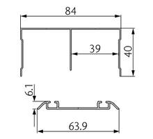 CRUISER 3 W set dubbele profielen aluminium zilver 